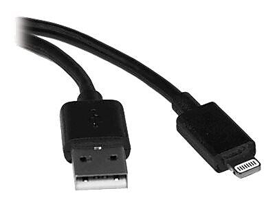 Tripp Lite Lightning USB Cable for All iPhones, Black (M100-003-BK)
