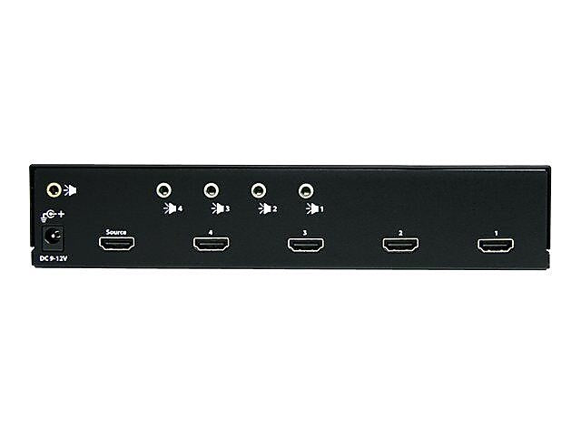 StarTech ST124 High Speed HDMI Video Splitter with Audio, 4 Ports