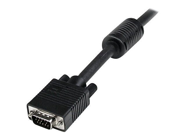 Startech® 6' Coax High Resolution HD15 Male/Male VGA Monitor Cable, Black