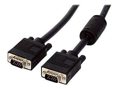 StarTech 15' HD15M to HD15M Coax High Resolution Monitor VGA Cable, Black