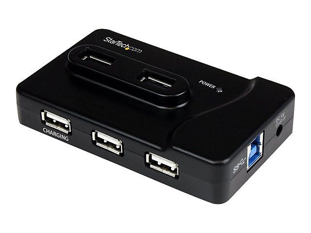 StarTech 6-Port USB 3.0 Hub, Black (ST7320USBC)