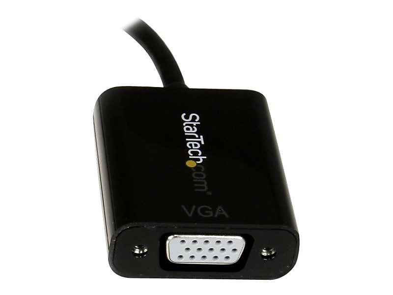 StarTech DP2VGA3 4" DisplayPort to VGA Adapter, Black