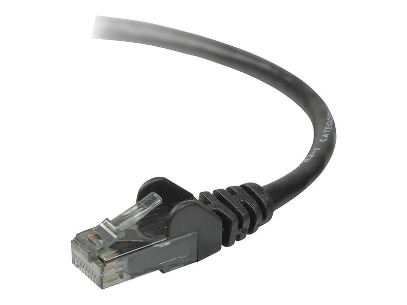 Belkin Cat. 6 Patch Cable, RJ-45 Male, RJ-45 Male, 5ft, Black