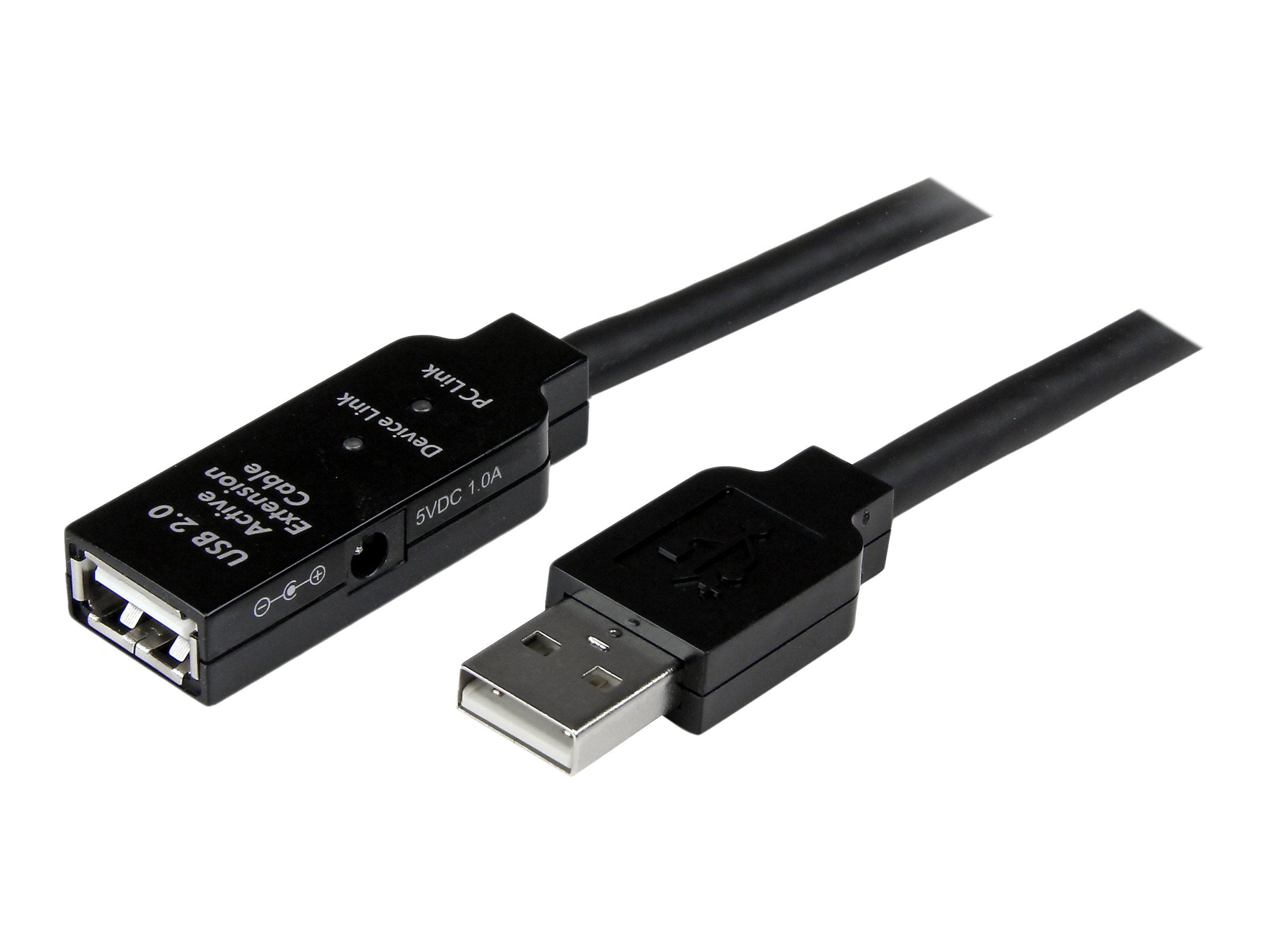 StarTech 16.4' USB 2.0 Male to Female Extension Cable, Black