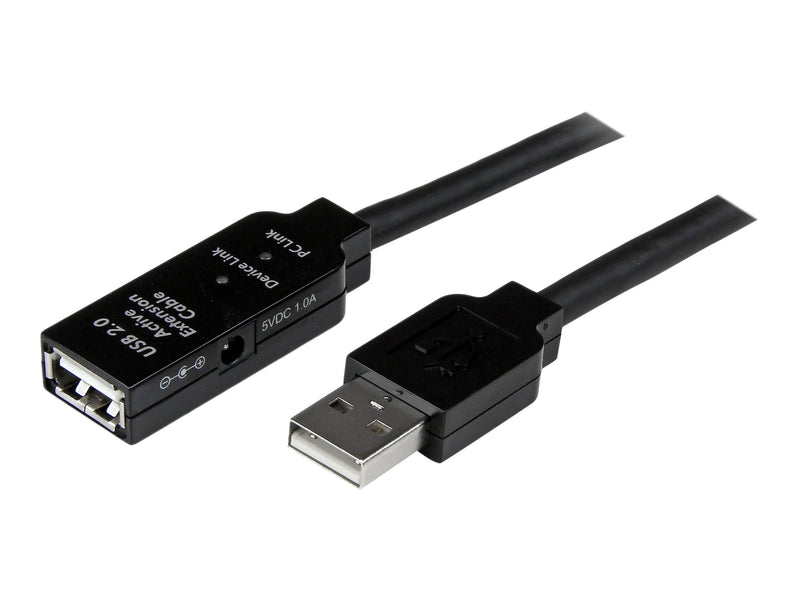 StarTech 16.4' USB 2.0 Male to Female Extension Cable, Black