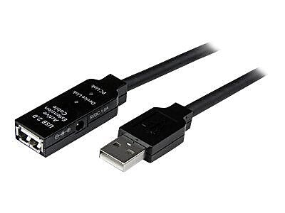 StarTech 16.4' USB 2.0 Male to Female Extension Cable, Black