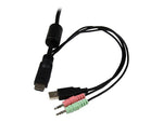 StarTech 2-Port USB HDMI Cable USB Powered KVM Switch With Audio and Remote Switch, Black