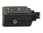 StarTech 2-Port USB HDMI Cable USB Powered KVM Switch With Audio and Remote Switch, Black