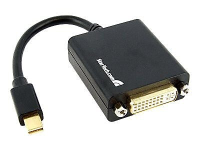 StarTech MDP2DVI 3.96" Mini DisplayPort to DVI-I Adapter Converter, Black