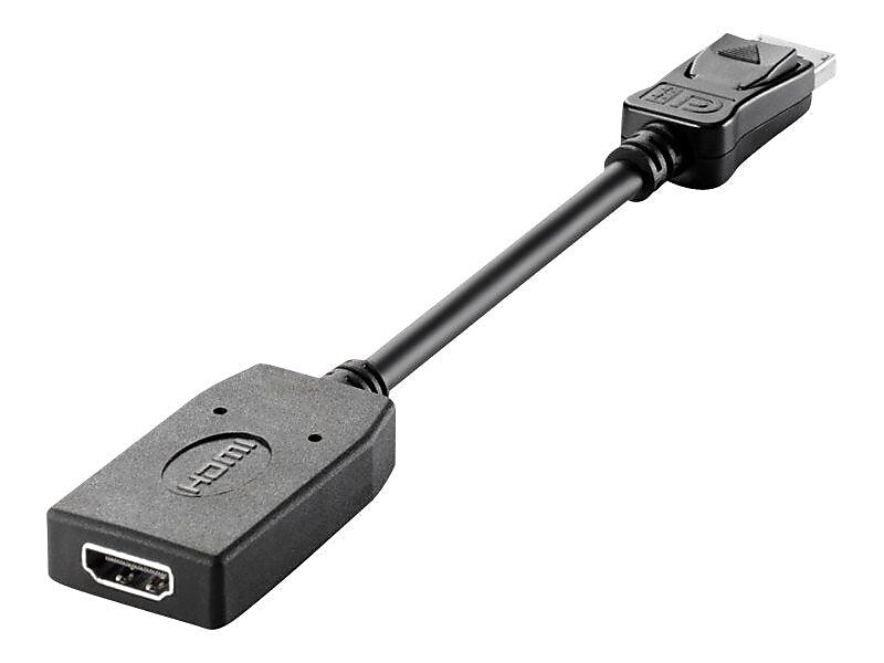 HP NSP 8" Display Port to HDMI Audio/Video Adapter, Black (F3W43AA)