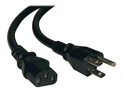 Tripp Lite P007-010 10' NEMA 5-15P to IEC-320-C13 Heavy-Duty Computer Power Cord, Black