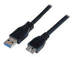 StarTech 3.3' SuperSpeed USB 3.0 A to Micro B Cable, Black (USB3CAUB1M)