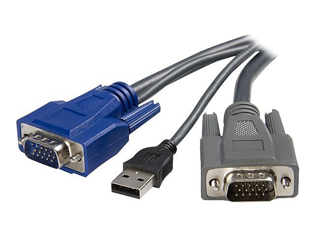 StarTech 6 ft Ultra-Thin USB VGA 2-in-1 KVM Cable