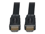 Tripp Lite 10' Flat High Speed HDMI to HDMI Gold HDMI Cable, Black