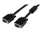 StarTech 50' Coax High Resolution HD15 Male/Male VGA Monitor Cable, Black
