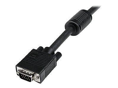 StarTech 50' Coax High Resolution HD15 Male/Male VGA Monitor Cable, Black