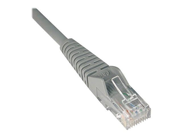 Tripp Lite Cat6 Snagless Molded Patch Cable, 10 Ft, Gray