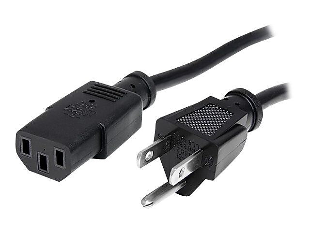 StarTech SJT Computer Power Extension Cord, 14 AWG, 3 ft (L)