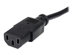 StarTech SJT Computer Power Extension Cord, 14 AWG, 3 ft (L)