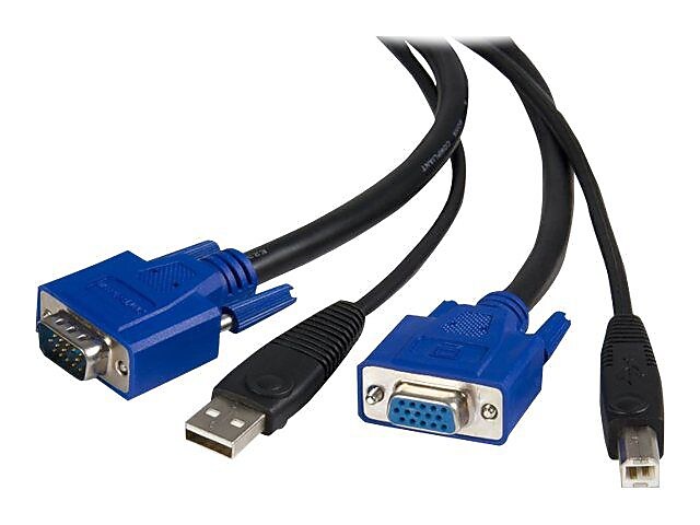 StarTech 2-in-1 Universal USB KVM Cable, 10'(L)