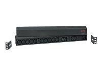 APC 200 - 230 V Basic Power Distribution Unit, 12-Outlet, 1U Rack Mount, Black (AP9559)