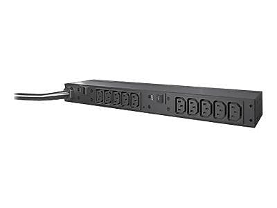 APC Basic Power Distribution Unit, 10-Outlet, 1U Rack Mount, Black (AP9571A)