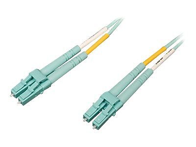 Tripp Lite® 2m Fiber Optic LC Male/Male Multimode Duplex Patch Cable, Aqua