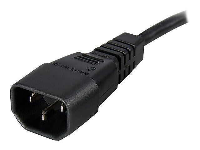 StarTech SJT Computer Power Extension Cord, 14 AWG, 10 ft (L)