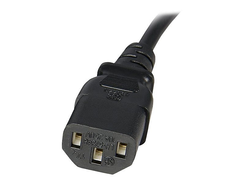 StarTech SJT Computer Power Extension Cord, 14 AWG, 10 ft (L)