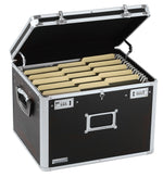 Vaultz Aluminum Locking File Chest, Letter/Legal, Black (VZ00634)