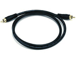 Monoprice® 3' RCA Male to Male Audio/Video Coaxial Cable, Black