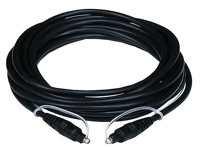 Monoprice® 15' Optical Toslink Audio Cable, Black