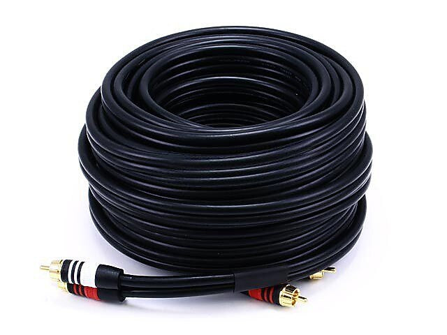 Monoprice Premium 2868 50' RCA Cable, Black
