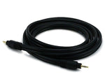 Monoprice® Premium 6' Gold Plated 3.5mm Stereo Male to Male 22AWG Cable, Black