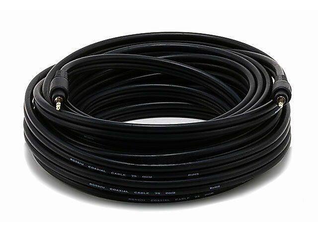 Monoprice Premium 5582 35' Stereo Jack Cable, Black