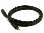 Monoprice® Premium 3' Gold Plated 3.5mm Stereo Male to Female 22AWG Extension Cable, Black