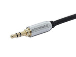 Monoprice® 3' Gold Plated 3.5mm Stereo Male to RCA Male Cable For Mobile, Black
