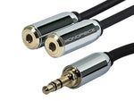 Monoprice® 6" 3.5mm Stereo Splitter For Mobile
