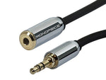 Monoprice 12' 3.5mm Audio Extension Cable, Male to Female, Black (110149)