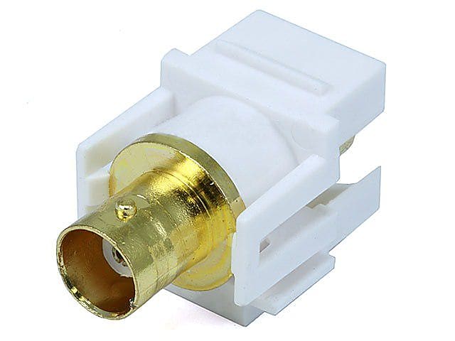 Monoprice Modular BNC Keystone Jack, White (106540)