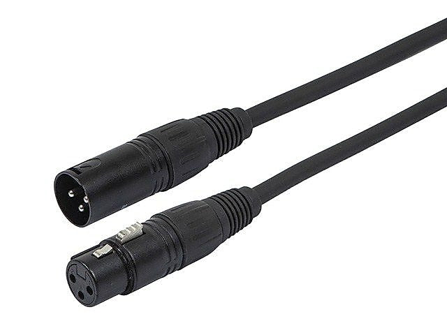 Monoprice® 10' 22AWG 3 Pin DMX Lighting & AES/EBU Audio Cable, Black