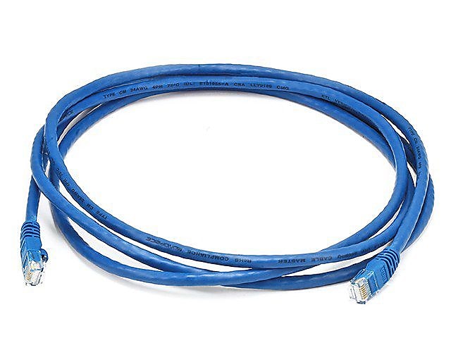Monoprice 7' CAT-5e Ethernet Network Cable, Blue