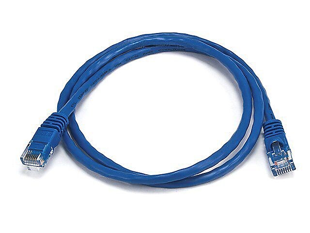 Monoprice® 3' 24AWG Cat5e UTP Ethernet Network Cable, Blue