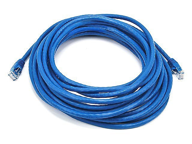 Monoprice® 25' 24AWG Cat6 UTP Ethernet Network Cable, Blue