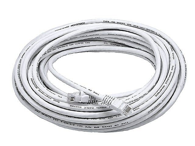 Monoprice 50' 24 AWG CAT-6 UTP Ethernet Network Cable, White