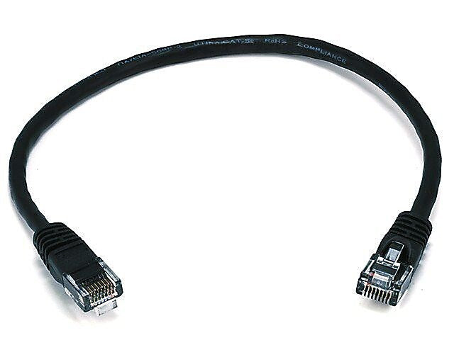 Monoprice 102288 1' 24-AWG CAT-6 UTP Ethernet Network Cable, Black