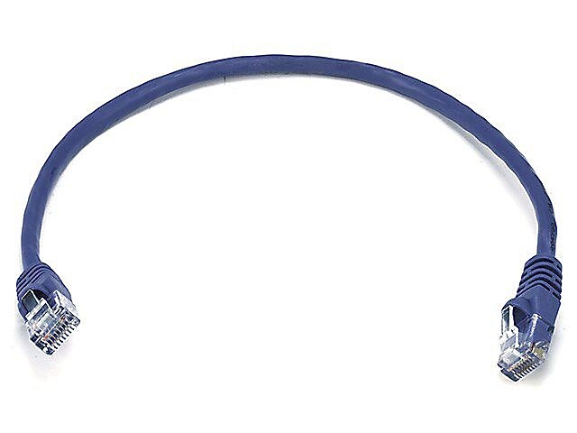 Monoprice® 1' 24AWG Cat6 UTP Ethernet Network Cable, Purple