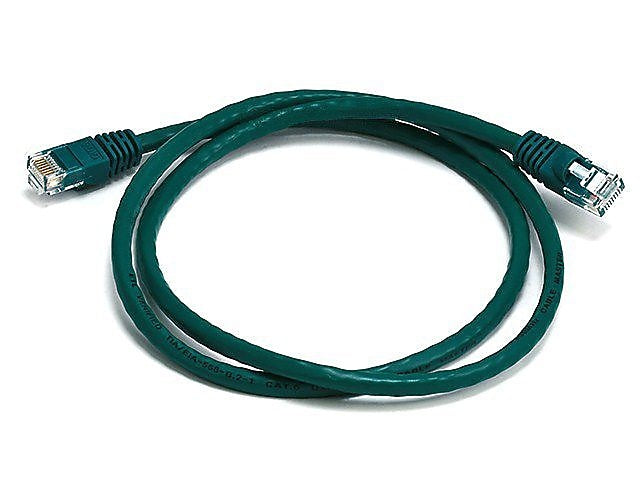 Monoprice® 3' 24AWG Cat6 UTP Ethernet Network Cable, Green