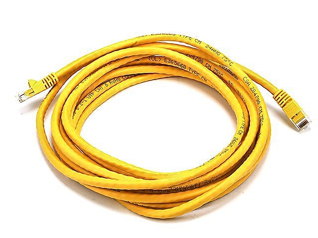 Monoprice® 14' 24AWG Cat6 UTP Ethernet Network Cable, Yellow