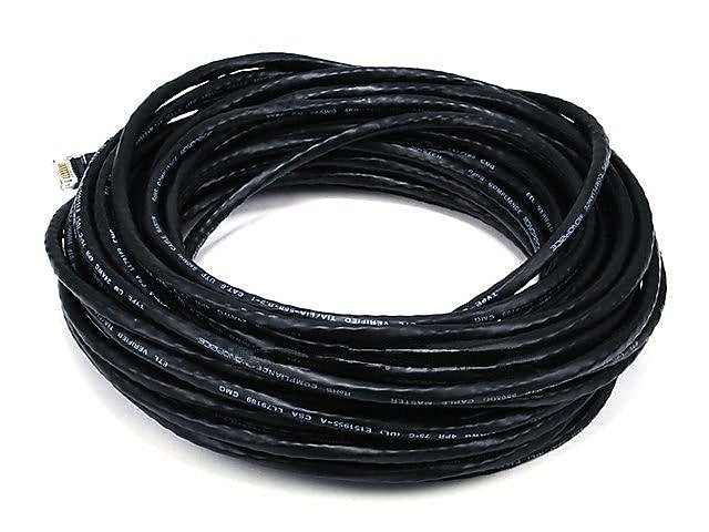 Monoprice® 50' 24AWG Cat6 UTP Ethernet Network Cable, Black